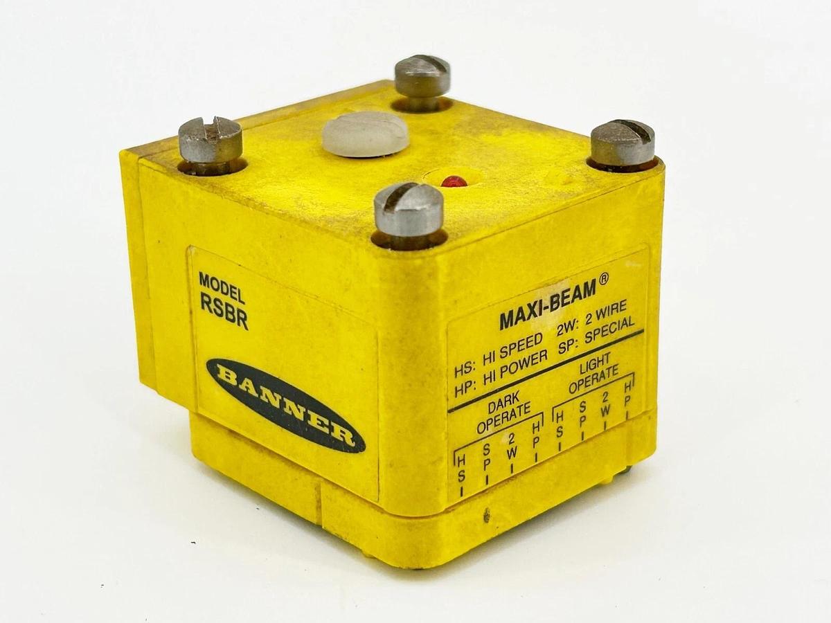 Used Banner Engineering RSBR Maxi-Beam Photoelectric Sensor 2W 2 Wire 25604