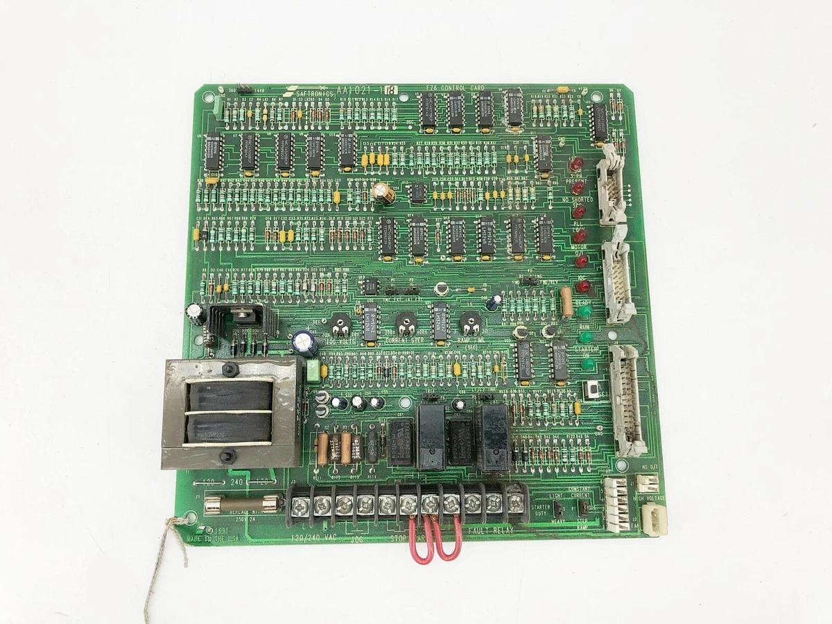 Used Saftronics AA1021-118 Control Board EZ6 (For Parts Only)
