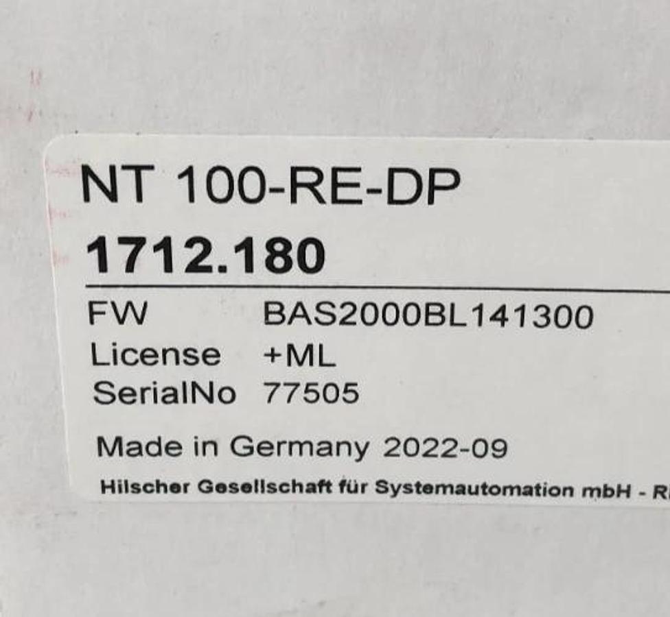 New Hilscher NT 100-RE-DP Gateway Real-Time Ethernet to PROFIBUS DP 1712.180