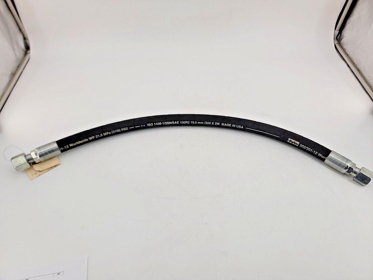 New Parker 302/301-12 Hydraulic Hose 3100 PSI 3/4"