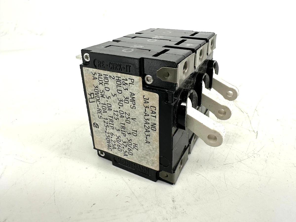 New Heinemann JA3-A3A2A3-A Load Center Circuit Breaker 1&3: 30A 250V 2: 5A 125V