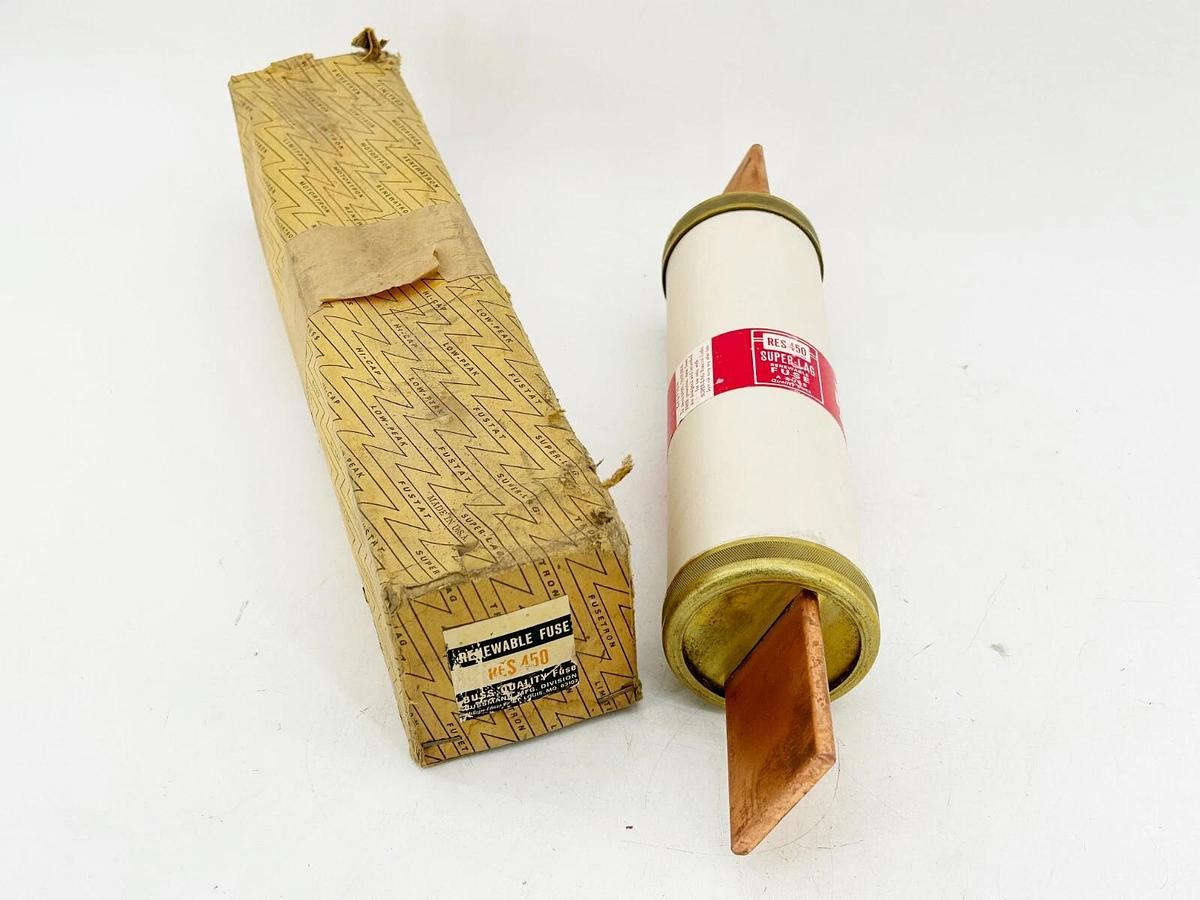 New Bussmann RES-450 Super-Lag Renewable Fuse 450A 600V