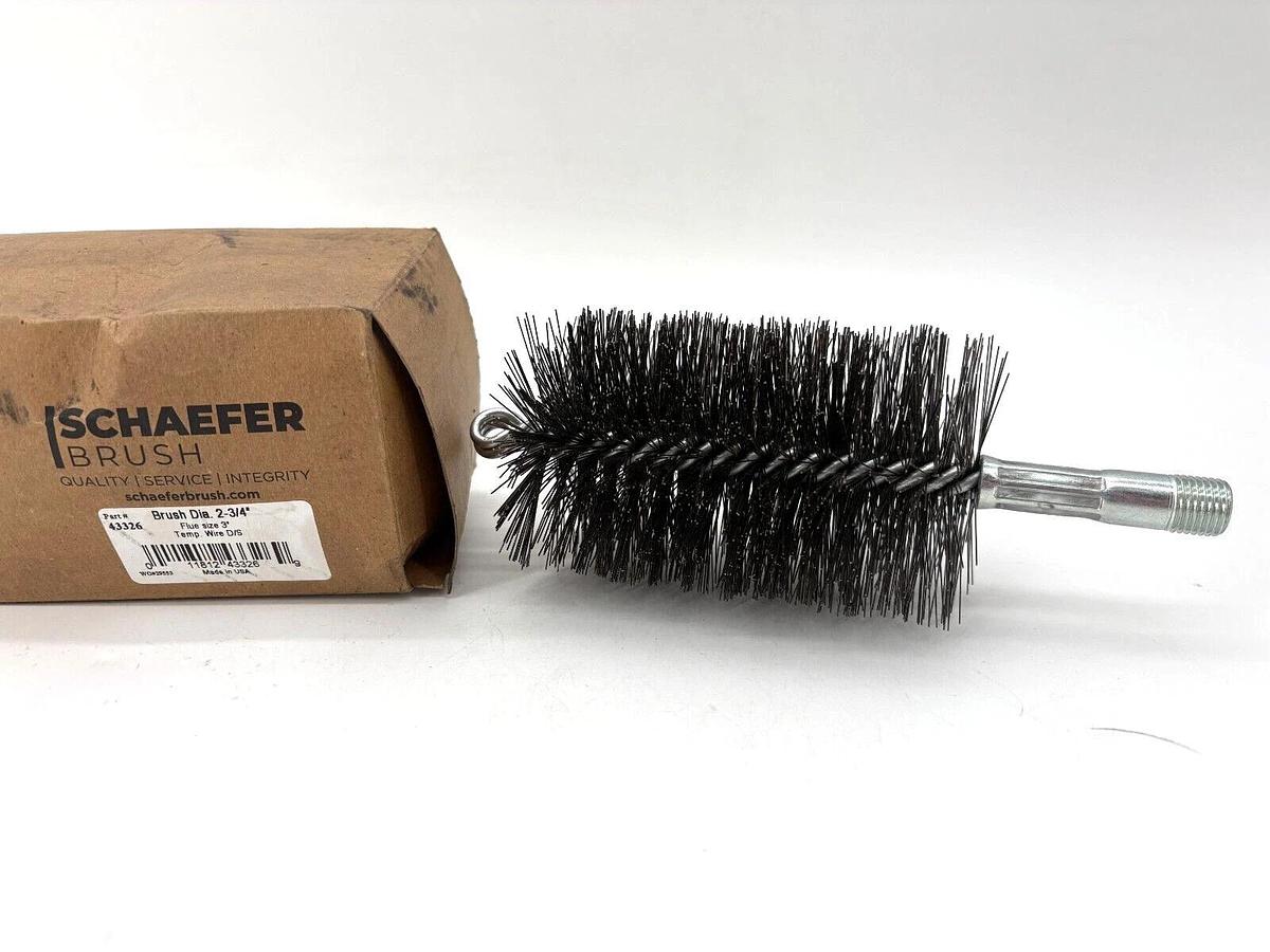 New Schaefer 43326 Flue Brush Tempered Wire 2-3/4" Brush Diameter