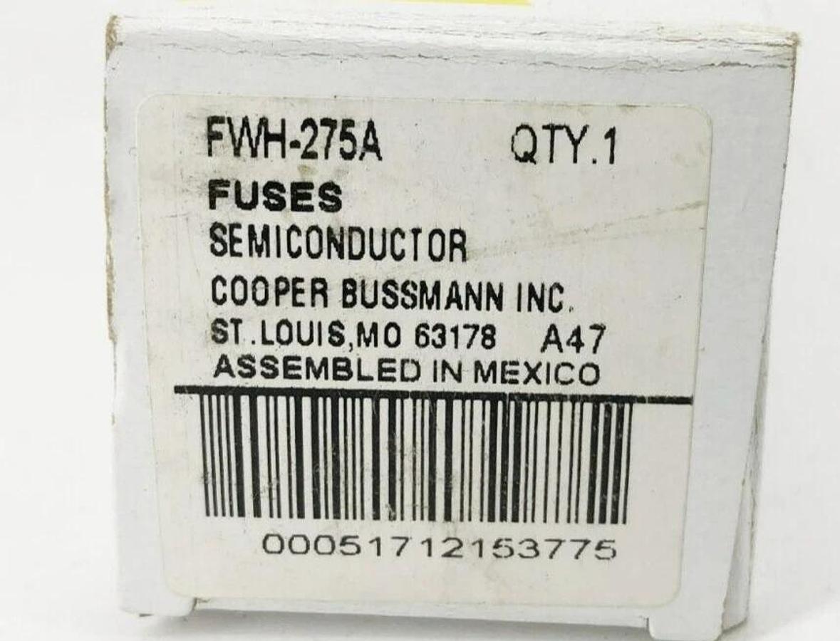 New Bussmann FWH-275A Semiconductor Fuse 500VAC/DC 275A