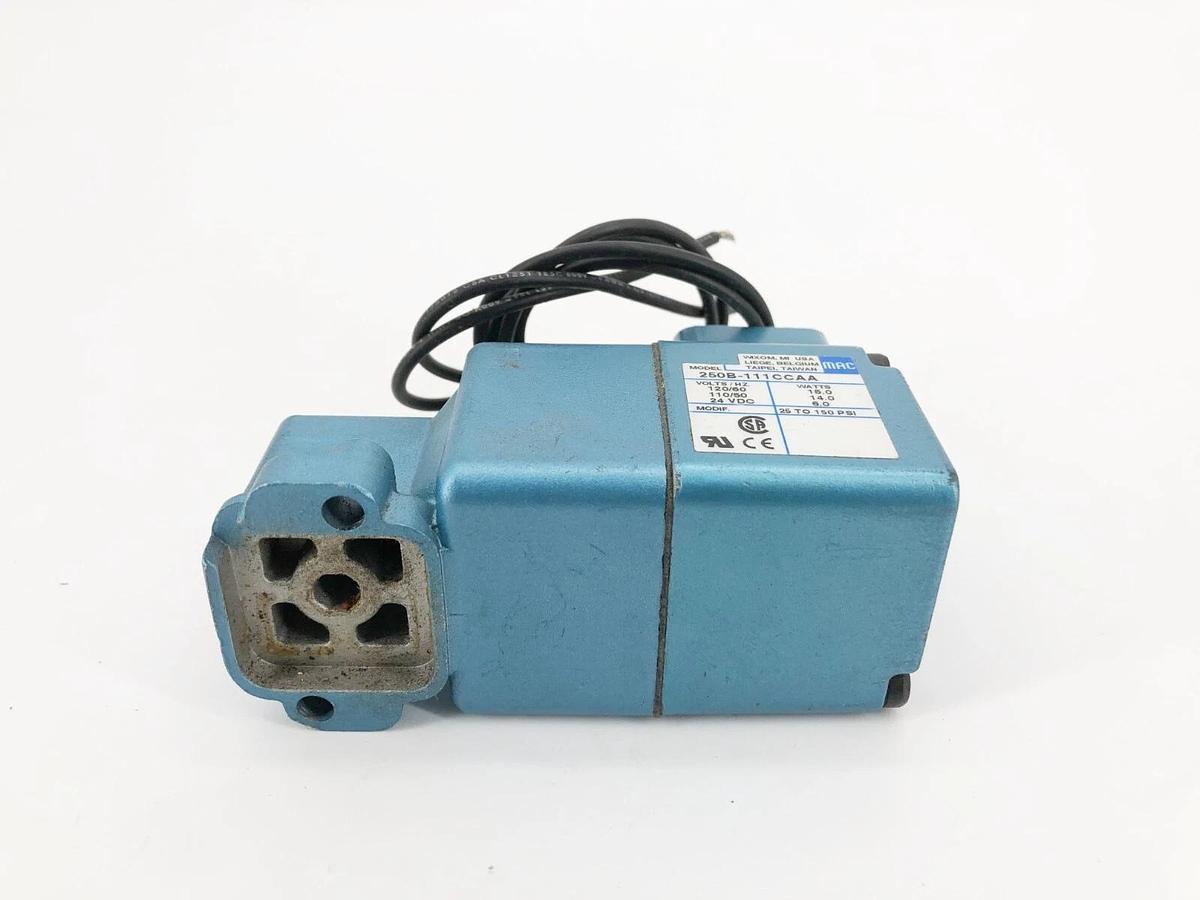 New MAC Valves 250B-111CCAA Solenoid Valve 120/60 110/50 24VDC - No Box