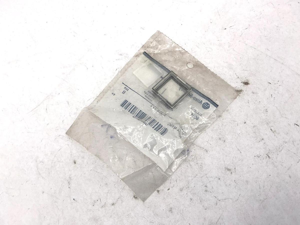 Lot of 3 New Allen Bradley 800A-N10C Pushbutton Large Square Lens Cap Clear