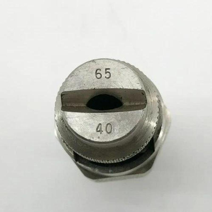 Lot of 3 New S.S. Co. 4438884 Spray Nozzles 1/4" 65 Deg. 40psi 1/4 QJJ-SS QU-SS