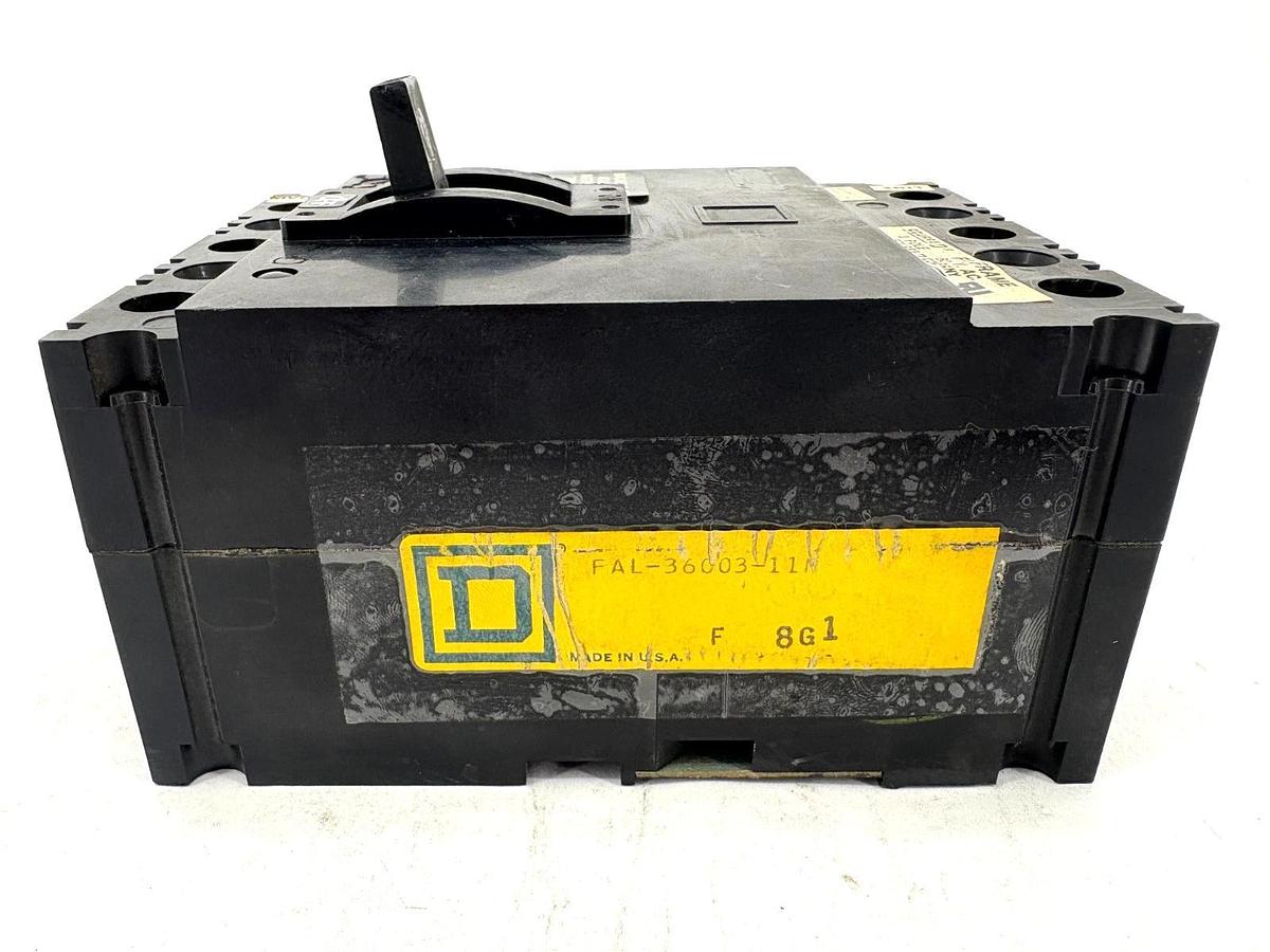Used Square D FAL-36003-11M 3A Circuit Breaker 600VAC 3-Pole