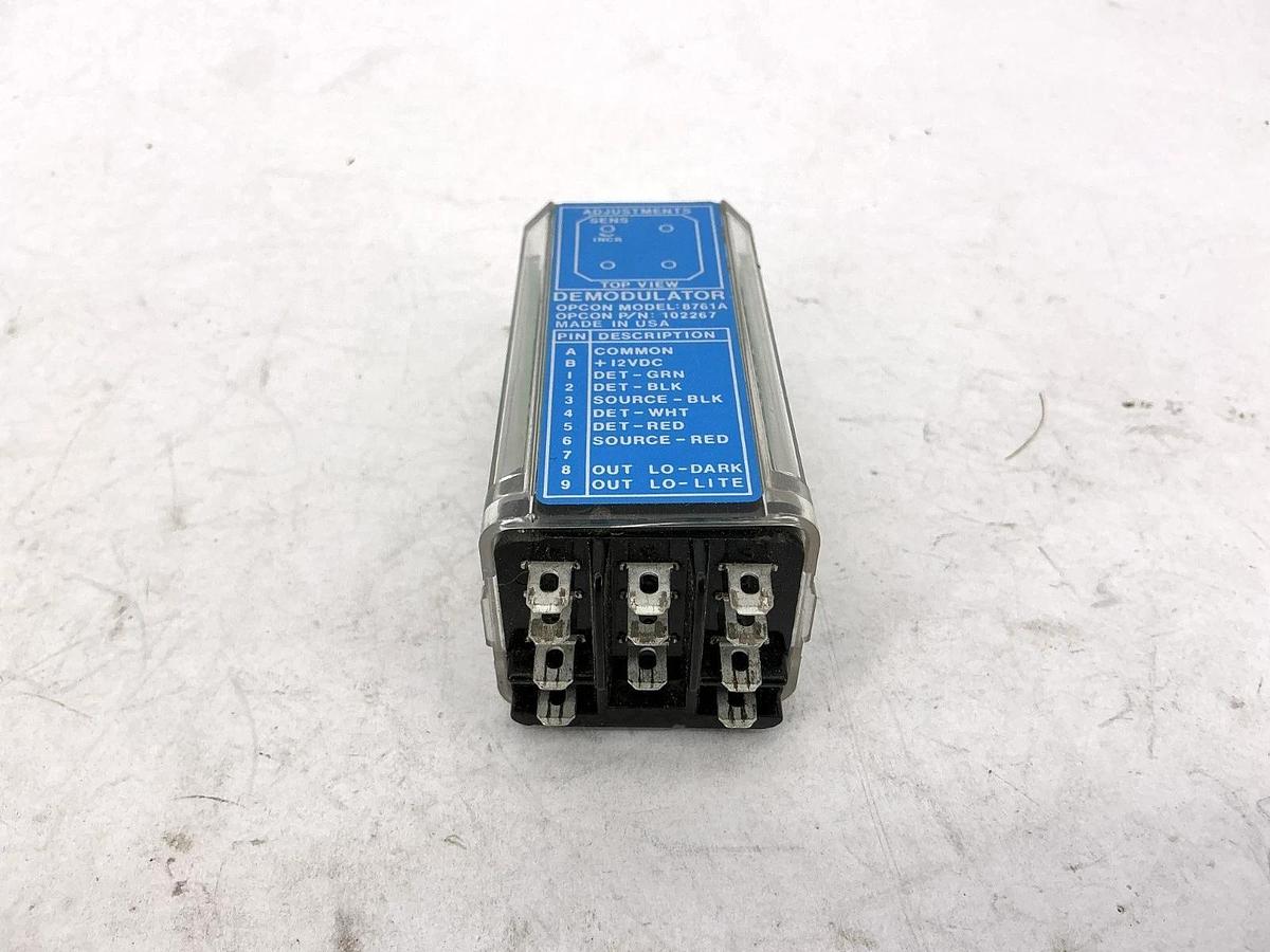 Used Opcon 8761A-6501 Demodulator 12VDC 1A Modular Component 102267