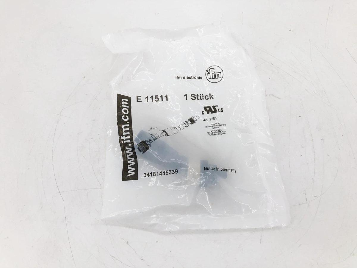 New IFM Efector E11511 Connector M12 Female 5-Pin 125V 4A 3418445339