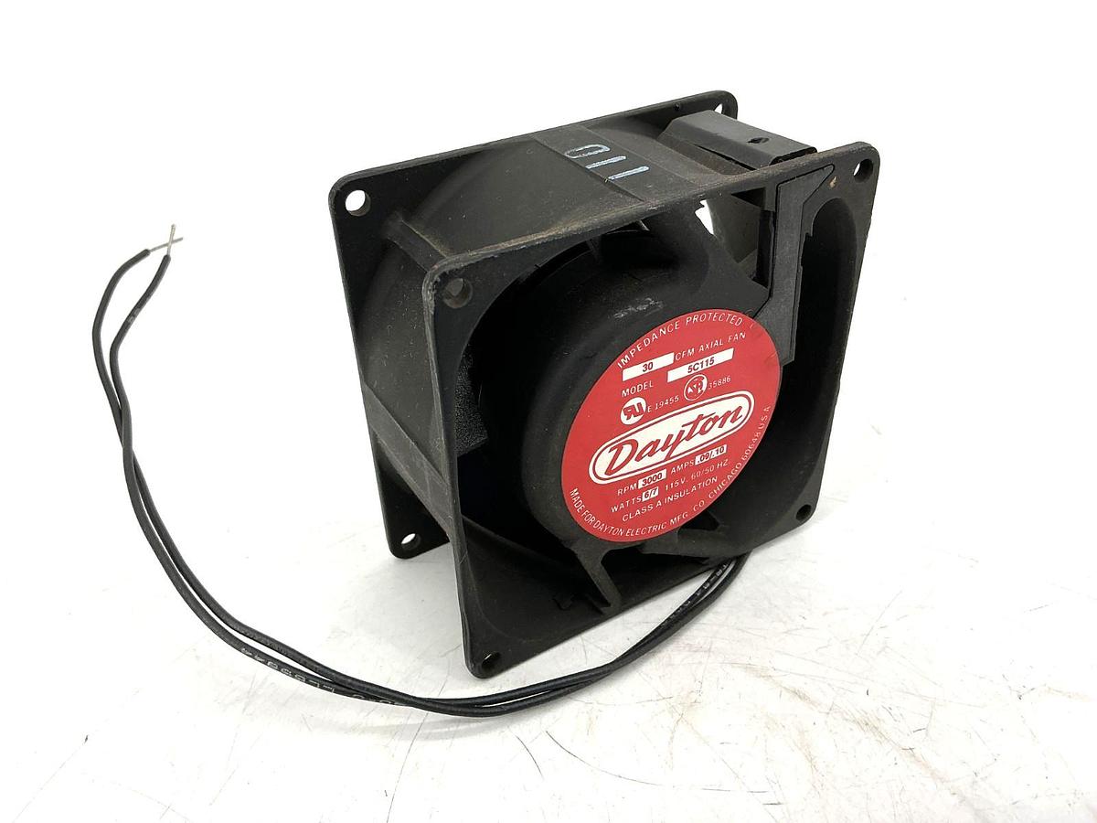 New Dayton 5C115 30 CFM Axial Fan 3000RPM 6/7W 0.09/0.10A 115V 50/60HZ - No Box