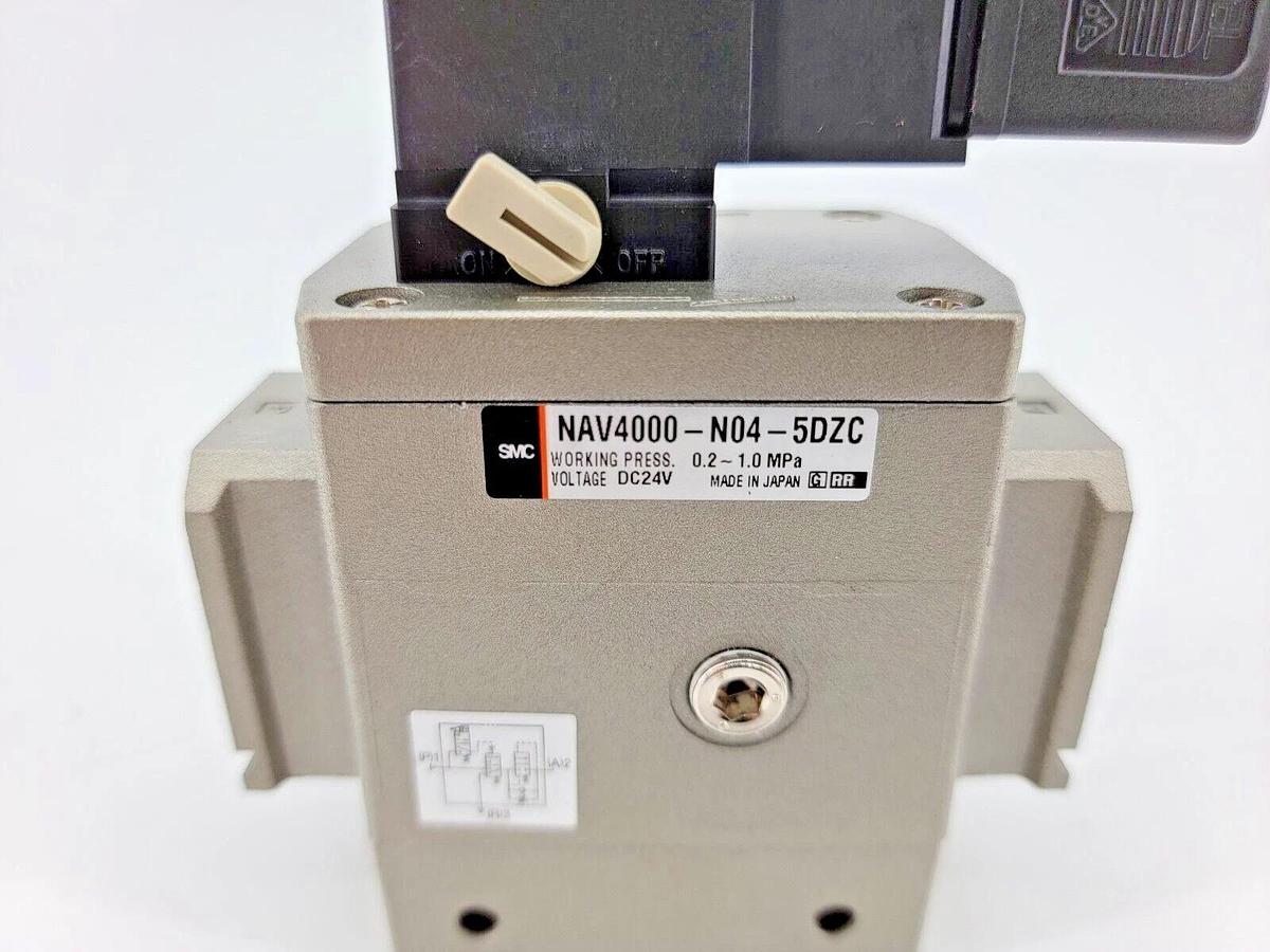 Used SMC NAV4000-N04-5DZC Soft Start-up Valve 0.2-1MPa 24VDC