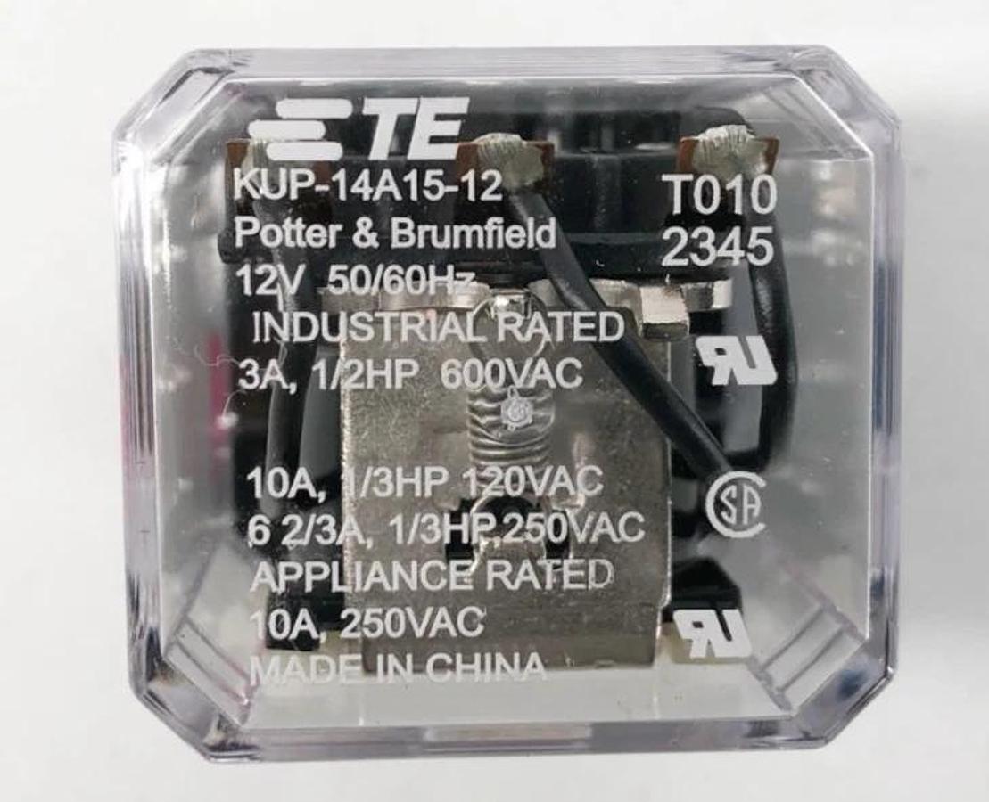 New Potter & Brumfield KUP-14A15-12 Relay 12V 10A 11-Pin - No Box