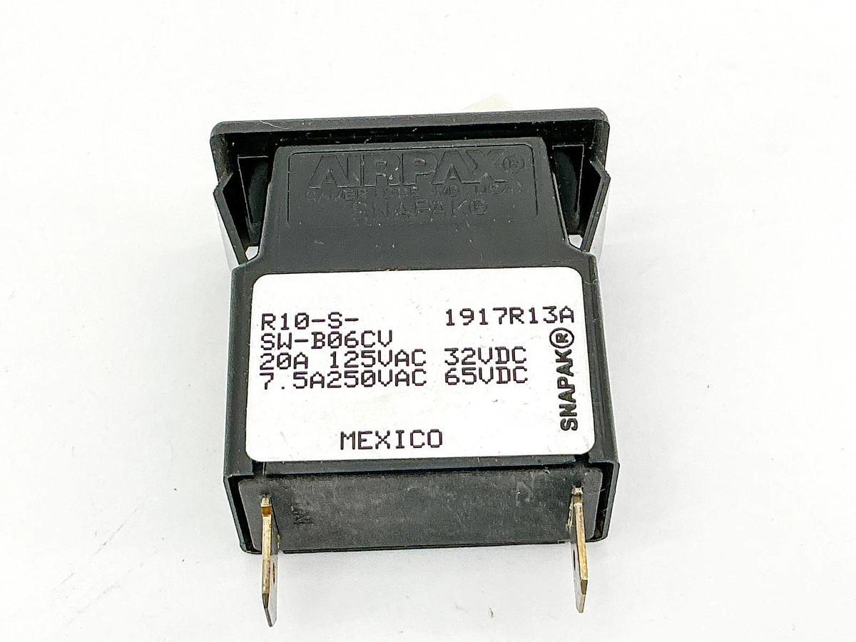 New Airpax R10-S-SW-B06CV Circuit Breaker Rocker Switch 20A 125/250VAC 2011202