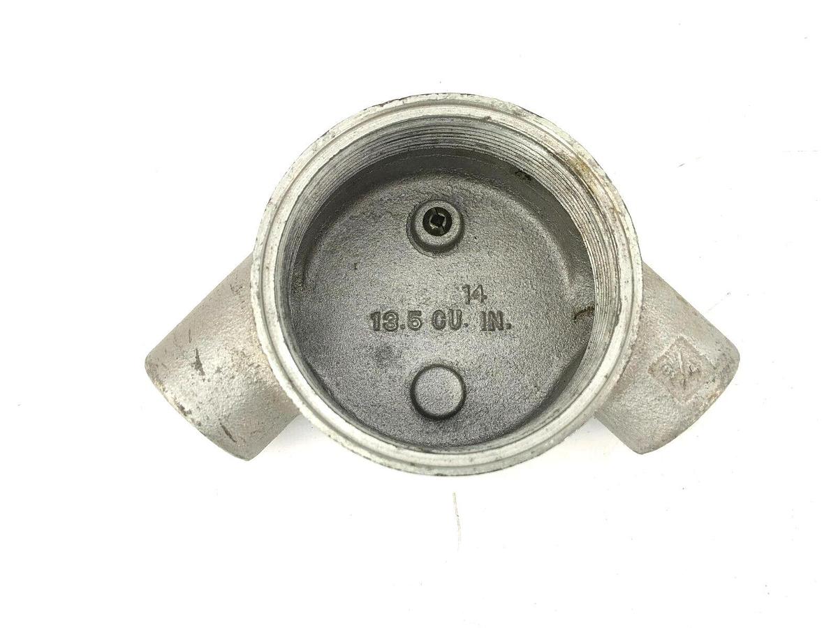 Used Crouse-Hinds GUAN26 Conduit Outlet Body 3/4" Hubs (No Cover)