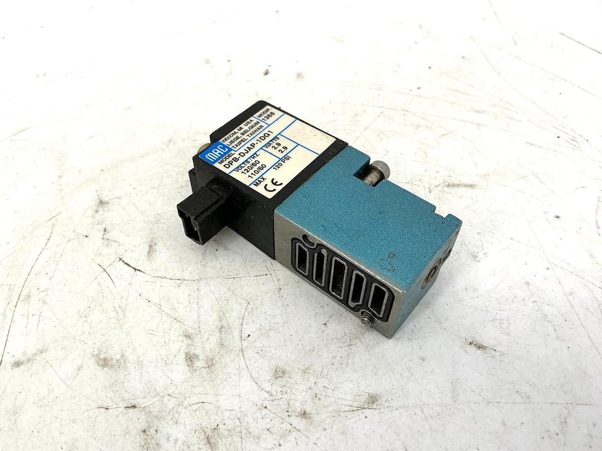 New MAC Valves DPB-DJAP-1DG1 Solenoid Valve 2.9Watts 120PSI 110/120VAC - No Box