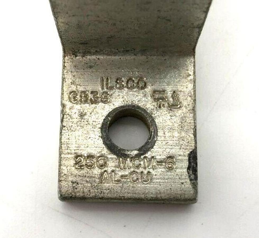 Used Lot of 4 Ilsco G938 Aluminum Ground Lugs Dual Rated 250KCMIL - 6 AWG AL - CU