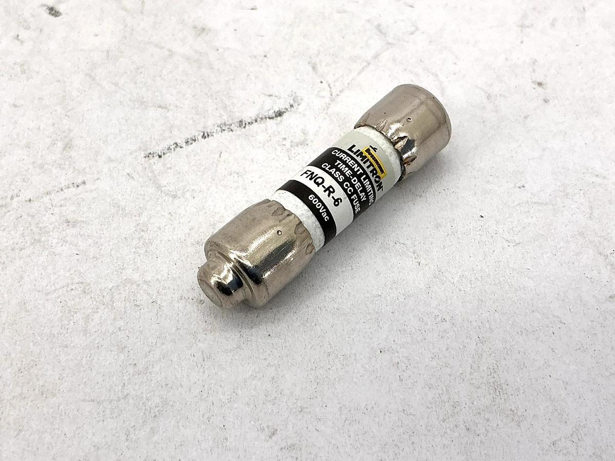 Lot of 4 New Bussmann FNQ-R-6 Limitron Current-Limiting Class CC Fuse 6A 600V