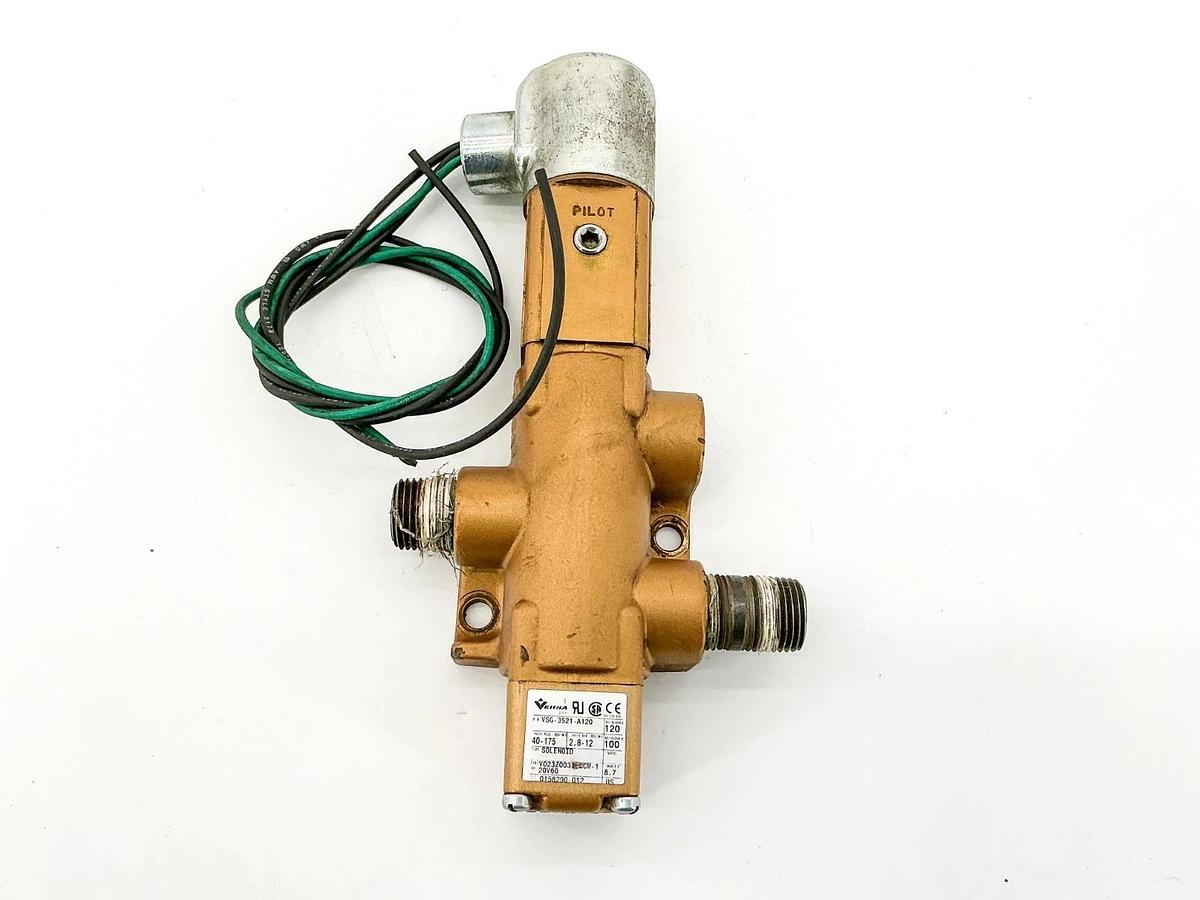 Used Versa VSG-3521-A120 Pneumatic Directional Valve 120V 40-175PSI 8.7W