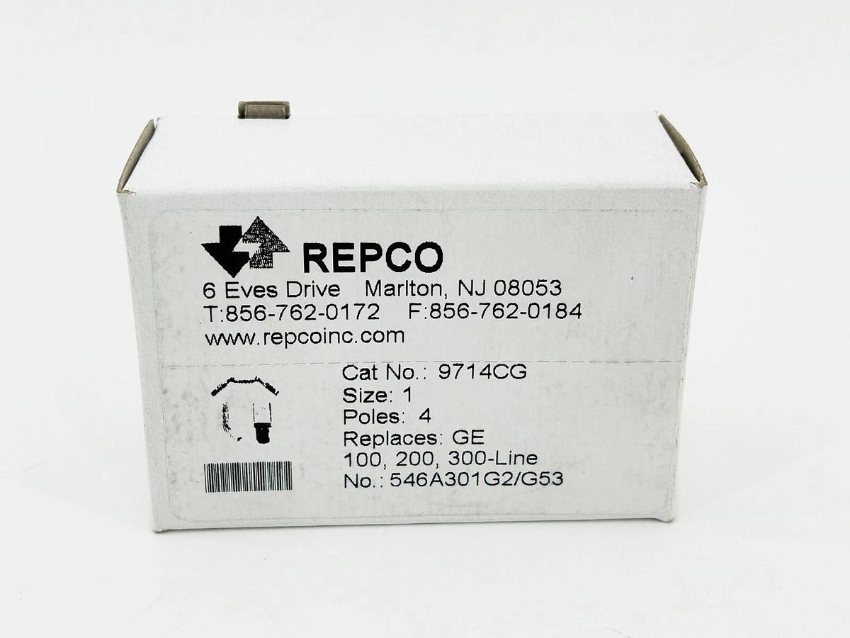 New Repco 9714CG Contact Kit GE 100/200/300 Replaces 546A301G2/G53 Size 1 4 Pole