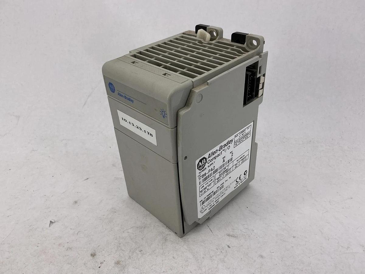 Used Allen Bradley 1769-PA2 Ser A Rev 2 Compact I/O Power Supply 120/240VAC Input