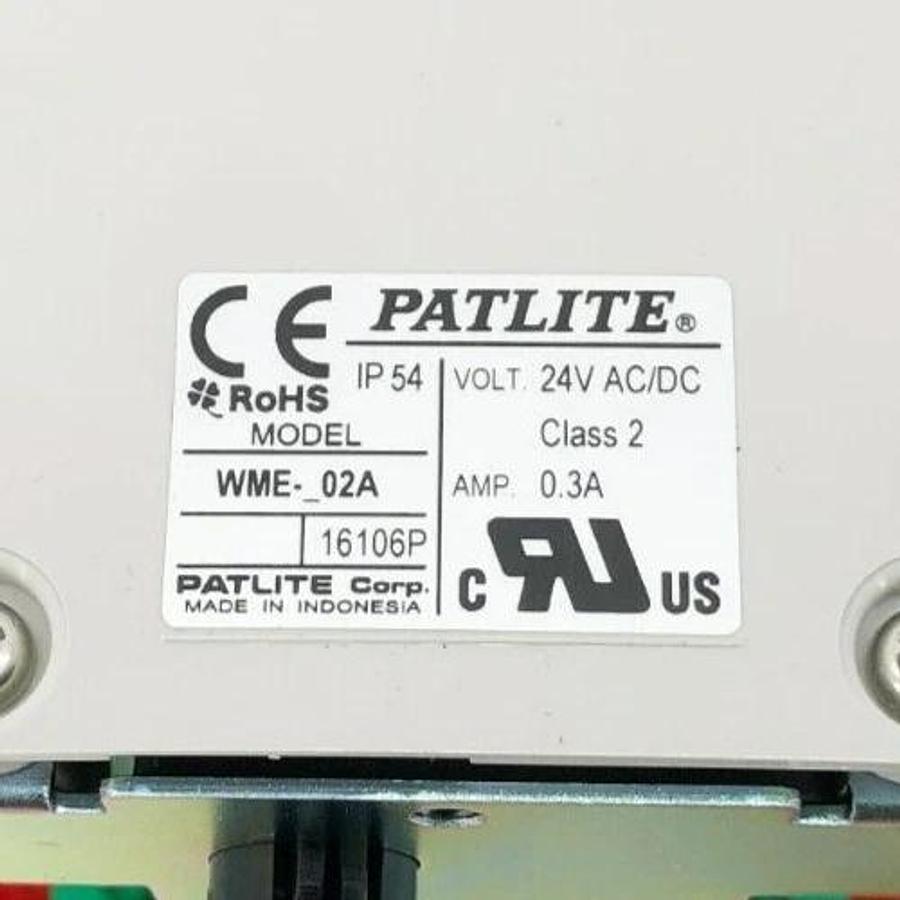 New Patlite WME-202A-GR Light Tower 24VAC/DC Green/ Red