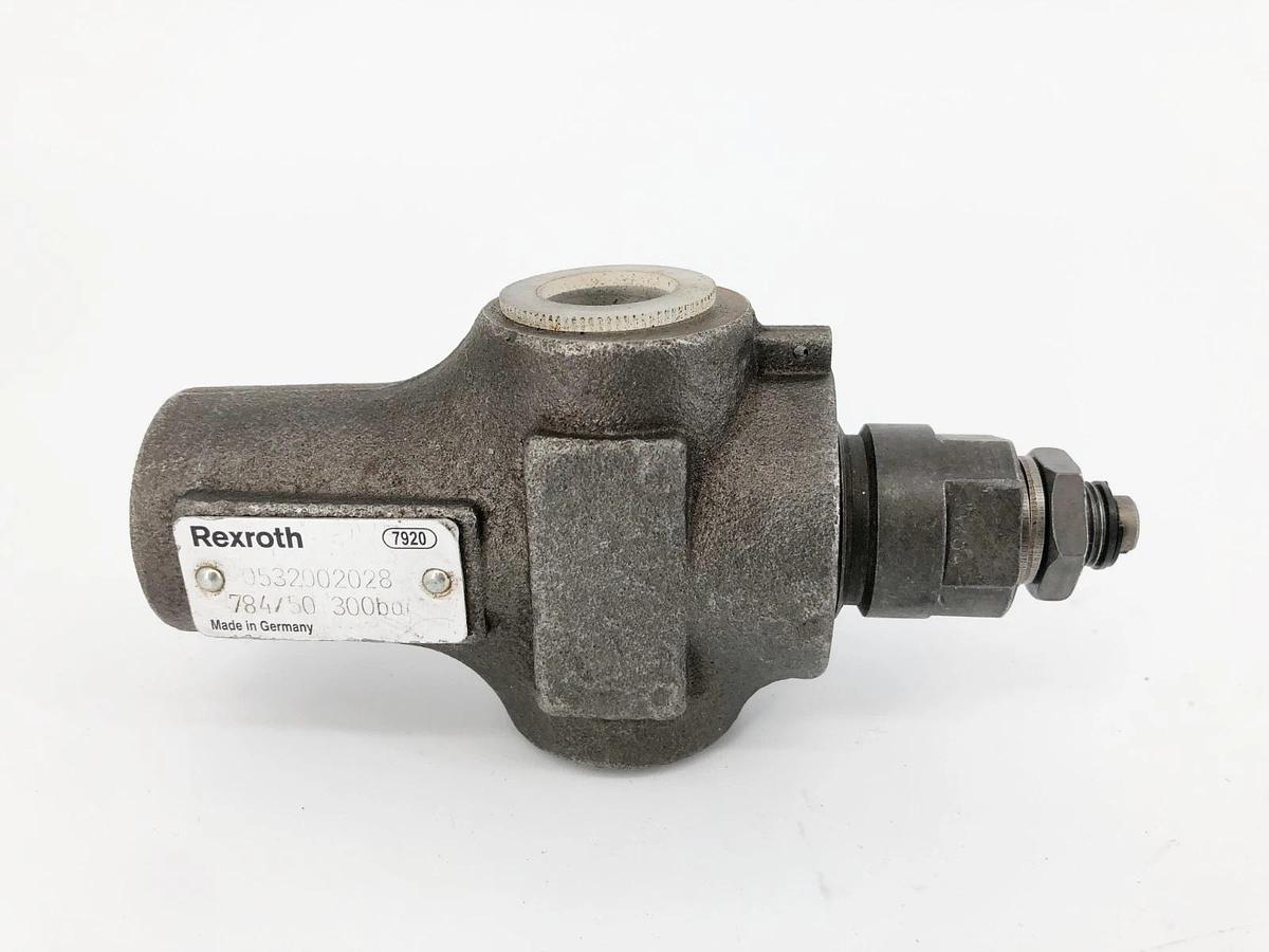 New Rexroth 0532002028 Pressure Relief Valve 50-300 Bar - No Box