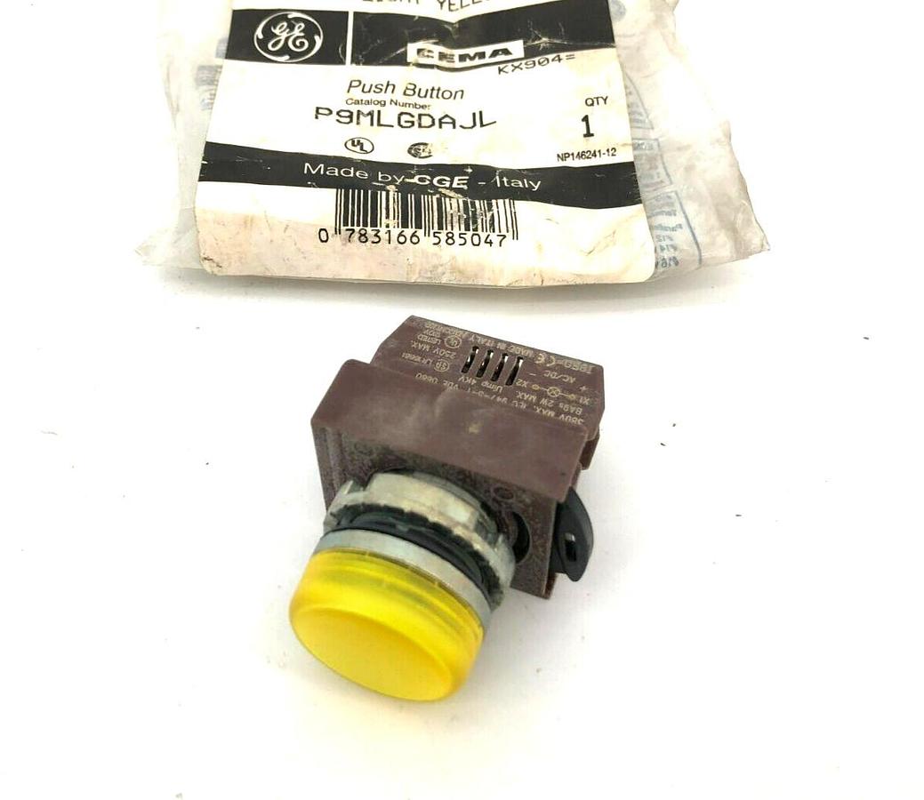 New GE General Electric P9MLGDAJL Pilot Light, Yellow Lens P9PDNV0