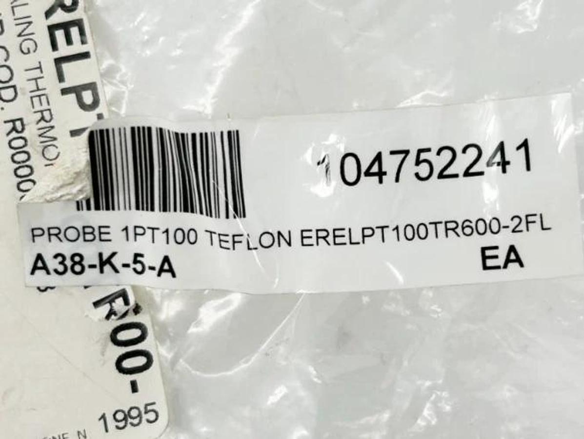 New 1PT100 Platinum RTD Sensor ERELPT100TR600-2FL PT100 - No Box