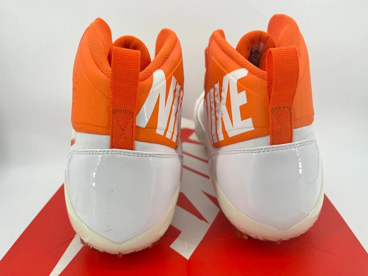 Nike Force Savage Pro TD P White/Orange Size 16 OSU Beavers Cleats