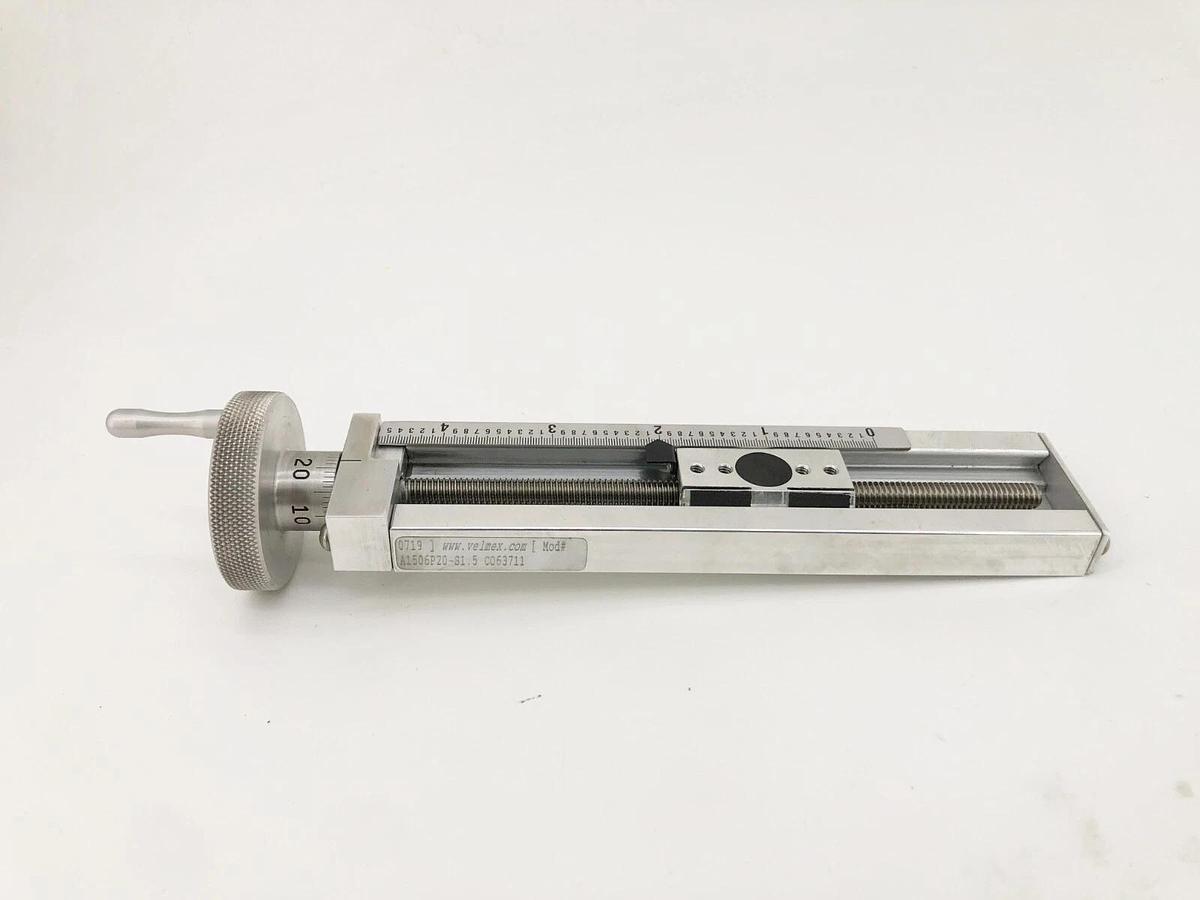 New Velmex A1506P20-S1.5 Unislide Manual Linear Actuator 4.5" Stroke 15 lbs Max