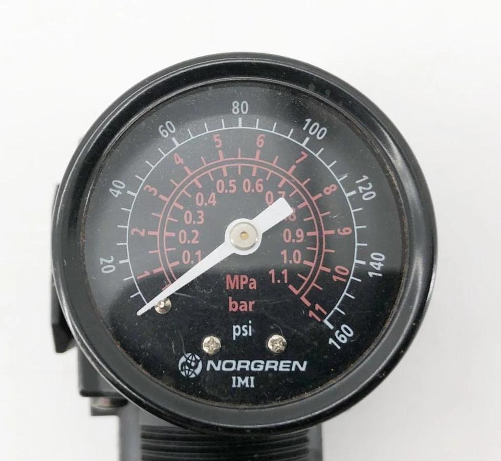 Used Norgren R73G-3AT-RMG Regulator Valve with Gauge 300psi Max 1/4" NPT 20-160psi
