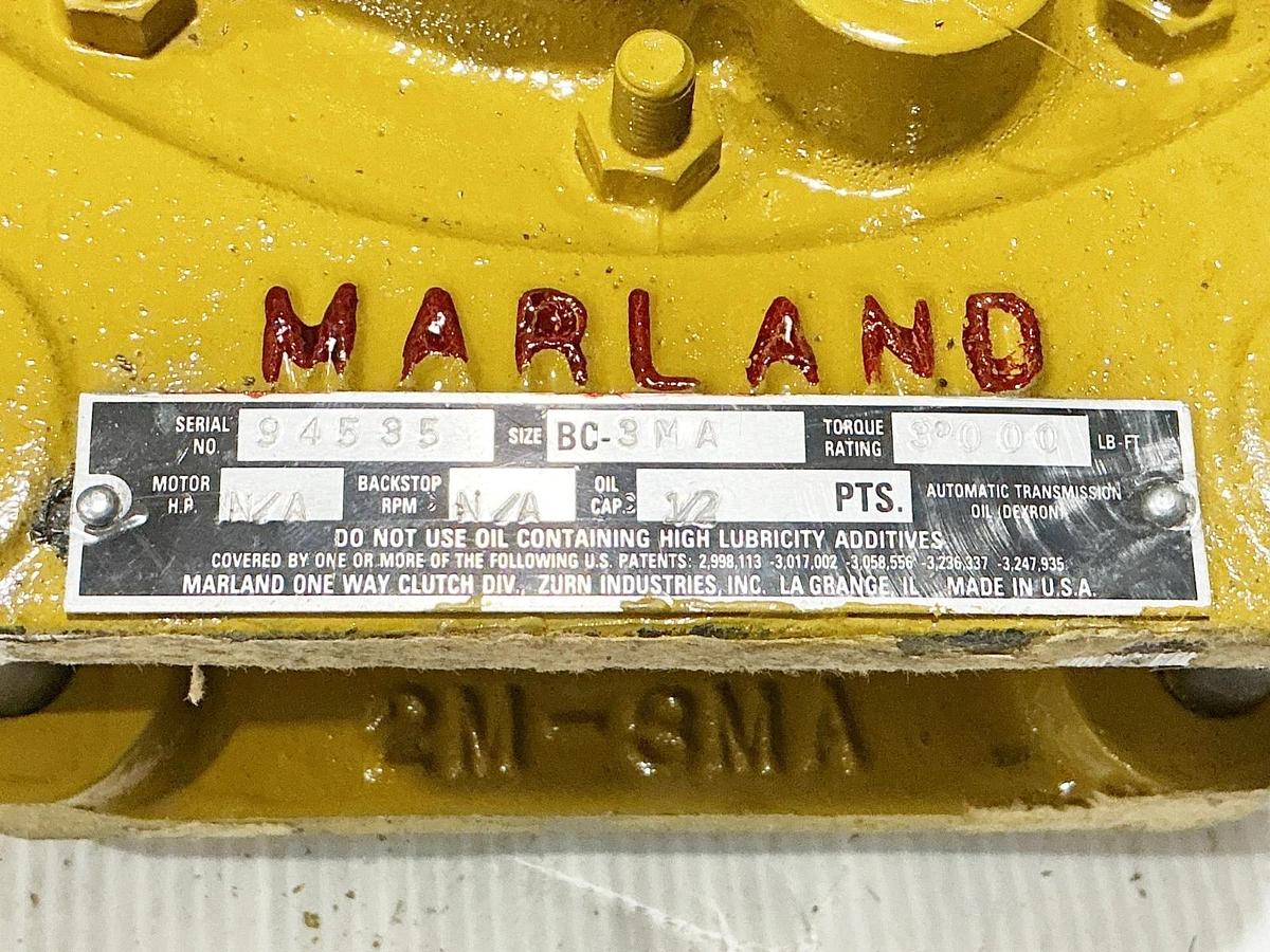 New Marland Zurn BC-3MA Stop Back Clutch 3.000 Torque 1/2PTS