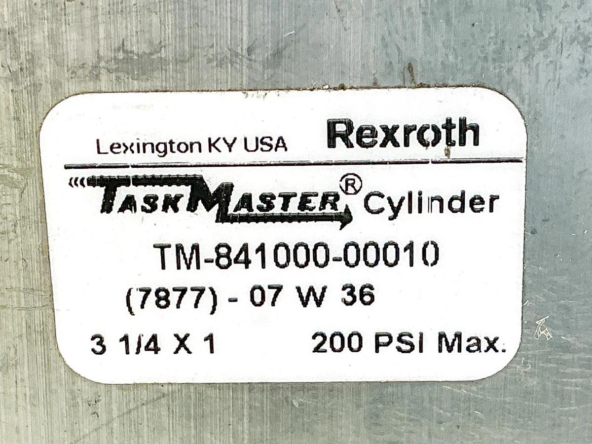 New Rexroth TM-841000-00010 Pneumatic Cylinder 3-1/4"X1" 200PSI - No Box