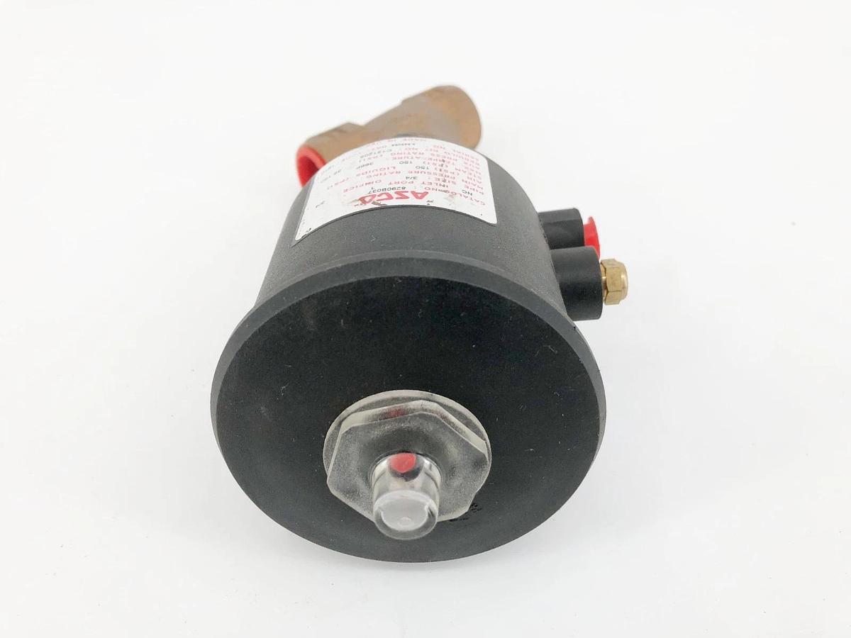 New Asco 8290B037 Angle Body Piston Valve NC 3/4" NPT 150psi Bronze