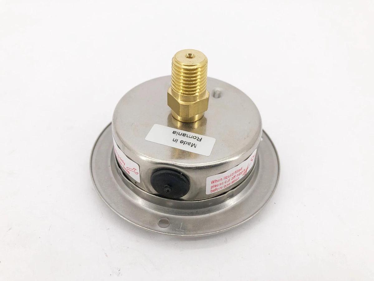 New McDaniel Controls J6DP Gauge 0-100psi 1/4" NPT