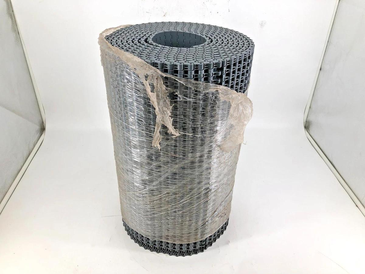 New Intralox 18598 Series 1000 Flat Top Acetal Grey 18" W x Approx. 18FT. No Box