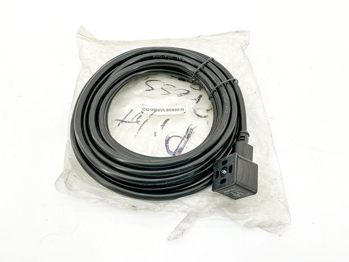 New HTP CG1N02VL2C025-N 3 Wire Solenoid Connector Cable 115V