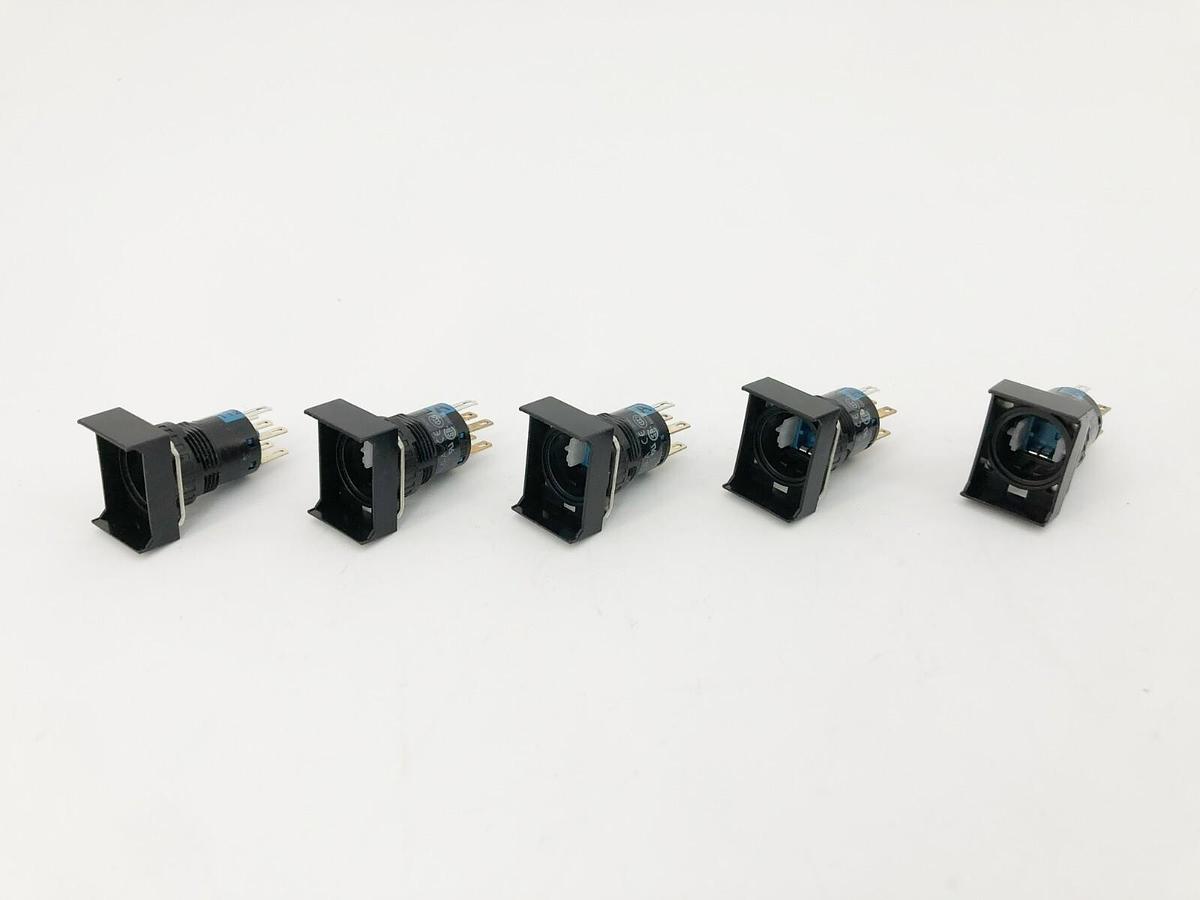 Lot of 5 New IDEC AL6H-A200 Rectangular Illuminated Operator DPDT Maintained