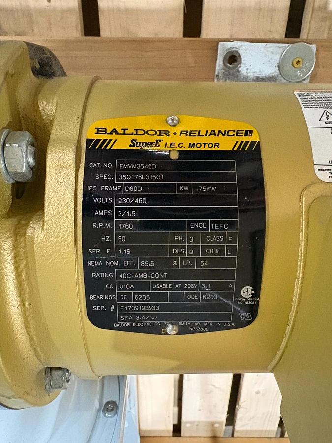 Kongskilde Polyvac 50 Pneumatic Conveying System RF20S Rotary Valve 5hp Blower