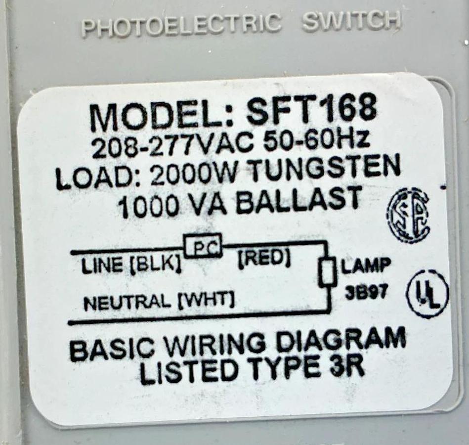 New Fisher Pierce SFT168 Nightlighter Outdoor Lighting Controls 277VAC 50/60HZ