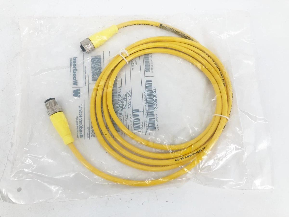 Lot of 2 New Brad Connectivity 1200660271 Micro-Change Cords 4P M/MFE 2m