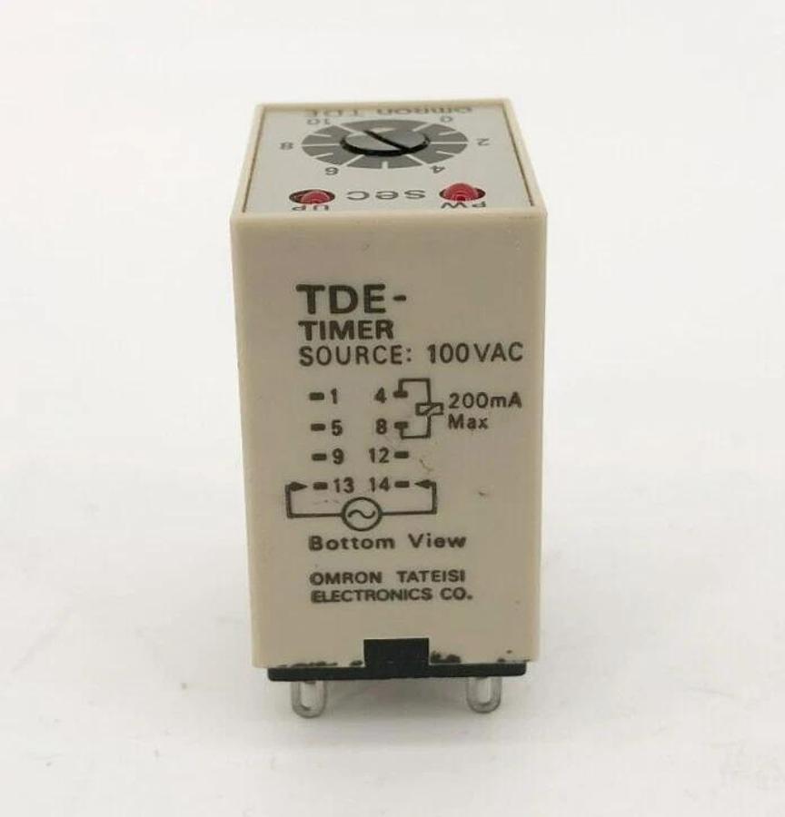 New Omron Type TDE Timer 100VAC 10s.