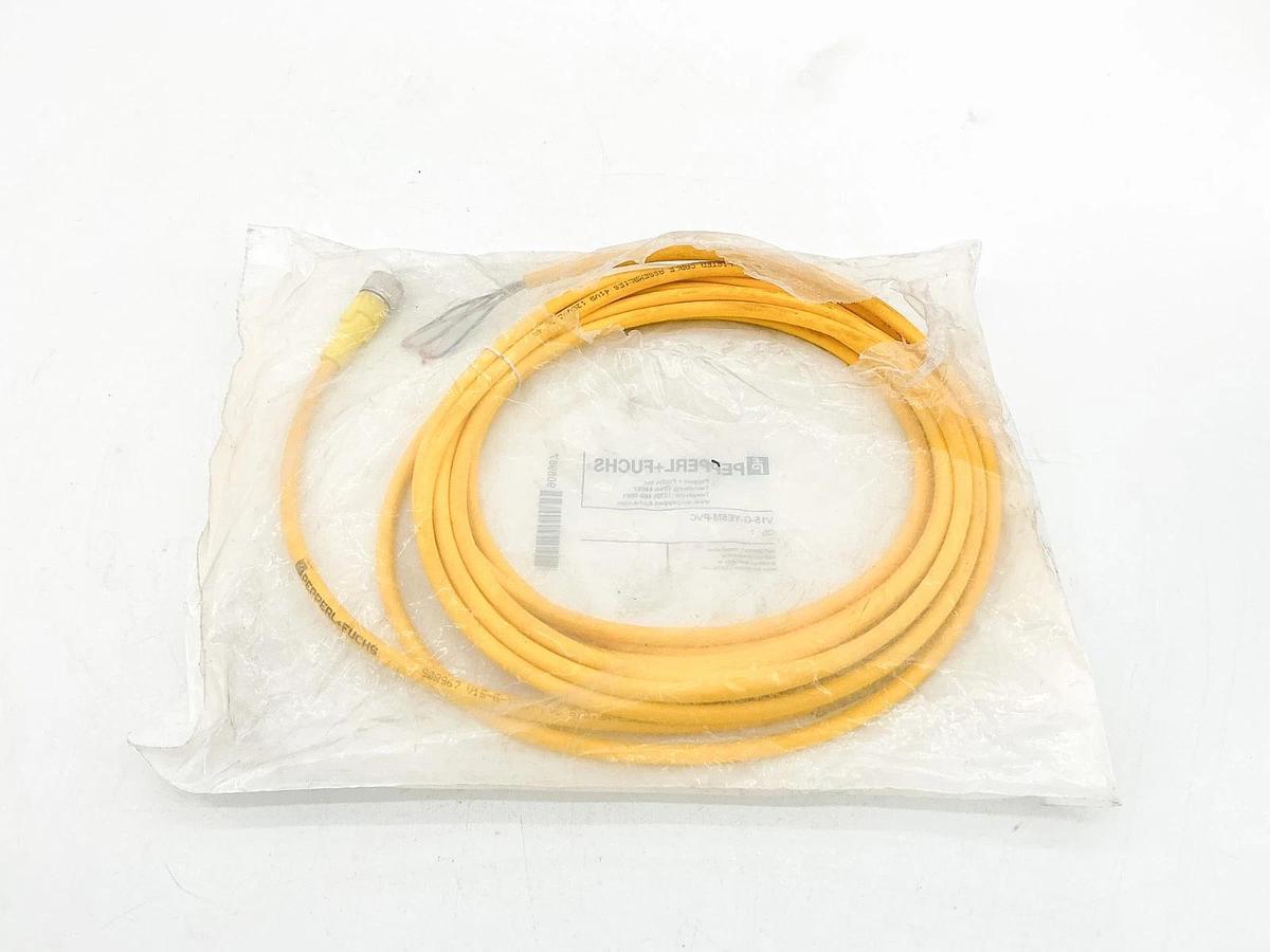 New Pepperl + Fuchs V15-G-YE5M-PVC Cordset 5P 908967
