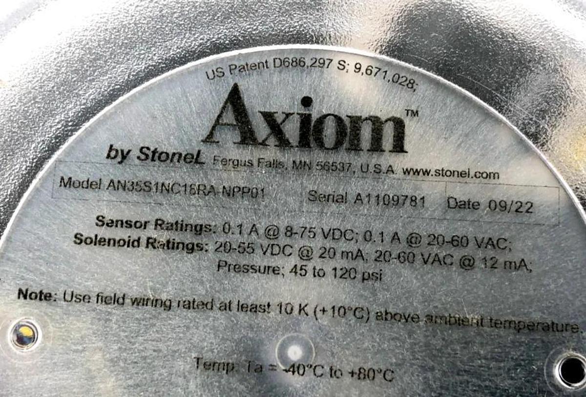 New StoneL Axiom AN35S1NC18RA-NPP01 Intrinsically Safe Valve Monitor - No Box