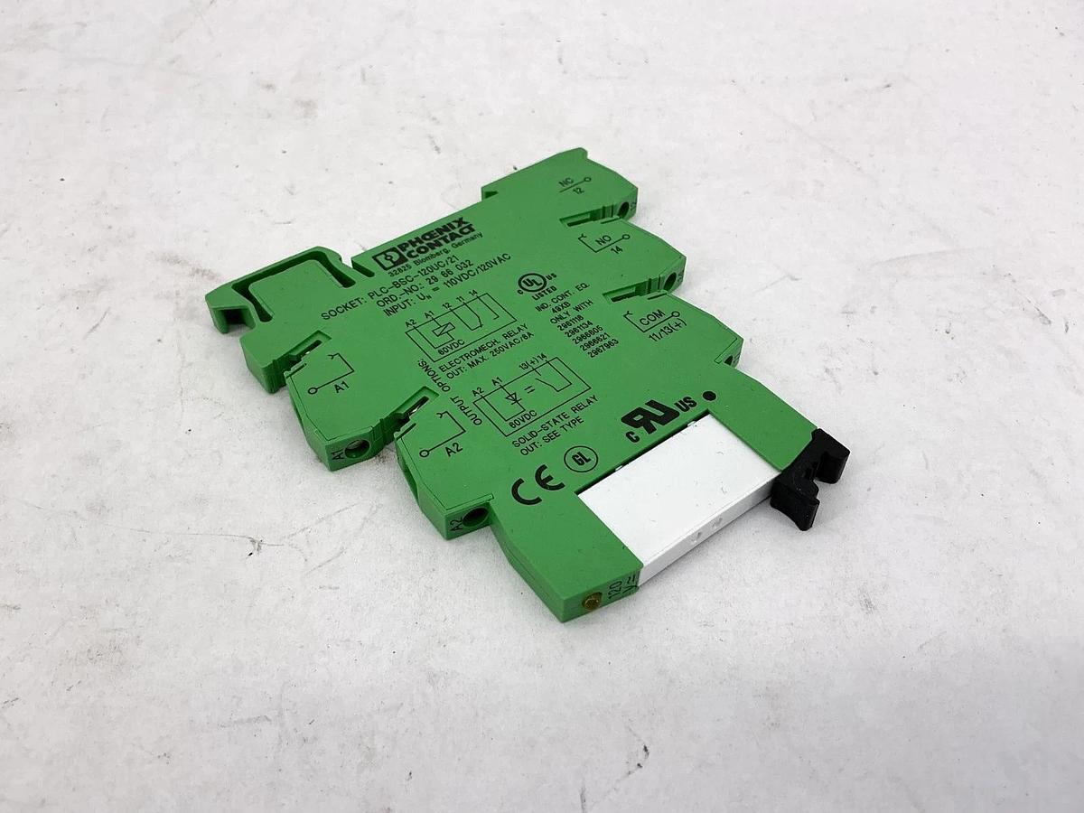 Box of 10 Phoenix Contact PLC-RSC-120UC/21 PLC Terminal Block 6A 120VAC 2966197