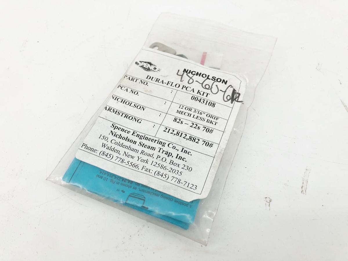 New Nicholson 0043108 Kit 12 OR 3/16" ORIF MECH LESS BKT 82S-22S 70#