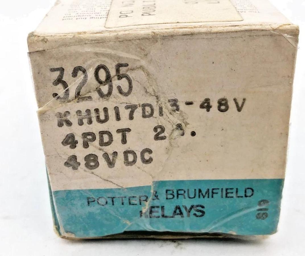 New Potter & Brumfield KHU17D13-48V Relay 4PDT 2A 48VDC