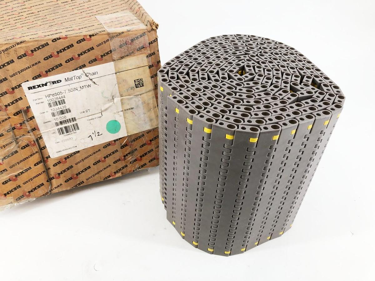 New Rexnord HP8505-7.5IN MTW MatTop Chain 10 FT. 10028444 81418391