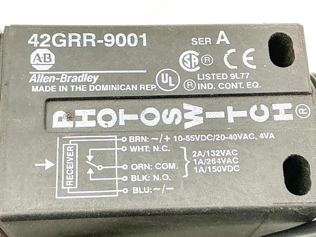Used Allen Bradley 42GRR-9001 Photoswitch Sensor 10-55VDC 4VA Ser.A